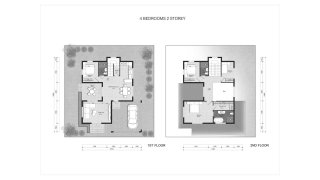 Villa floor plan, 4 bedrooms in 9Nile Residence No. 11016